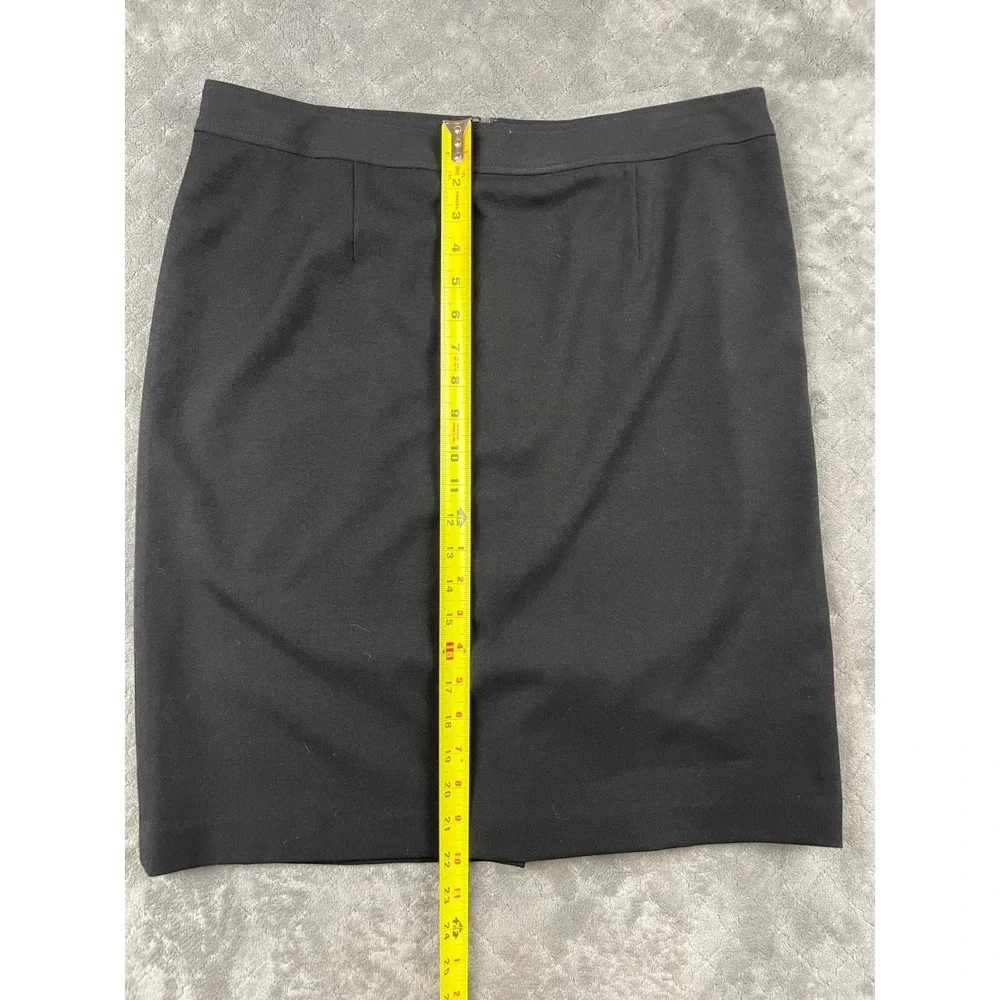 ATELIER LUXE Womens Black Pencil Skirt Size 12 Knee‎ Length Career